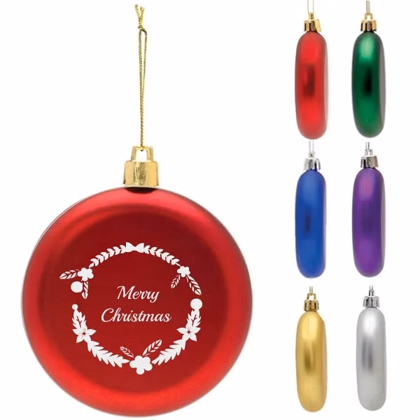 Shatterproof Flat Christmas Ornaments