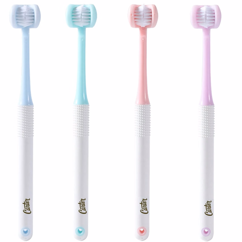 Soft Bristle Wrap-Around Protective Teeth Cleaning Three-Sid