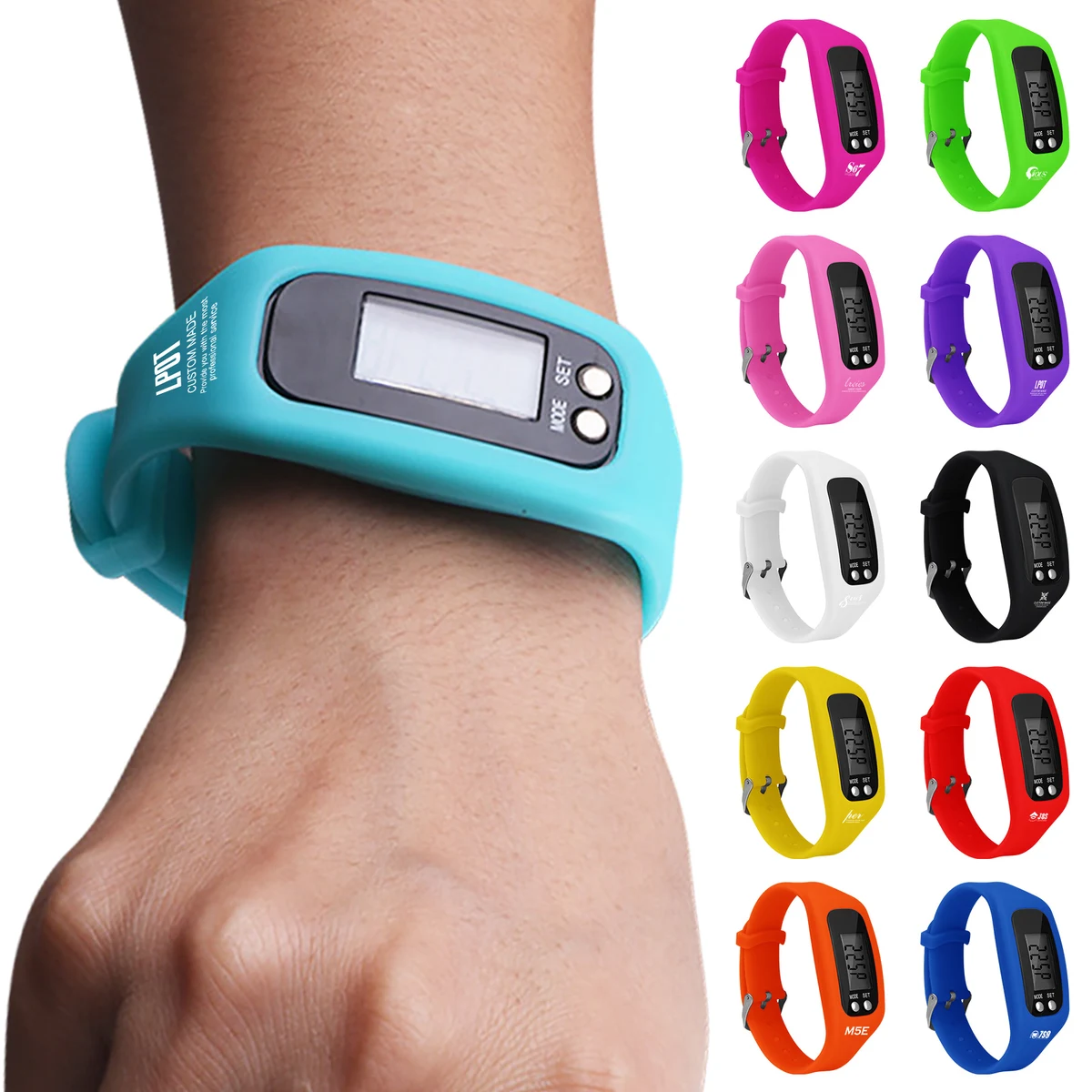 Fitness Running Silicon Sport Watch Pedometer 1