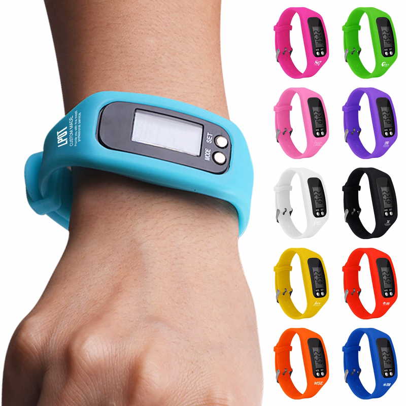 Fitness Running Silicon Sport Watch Pedometer