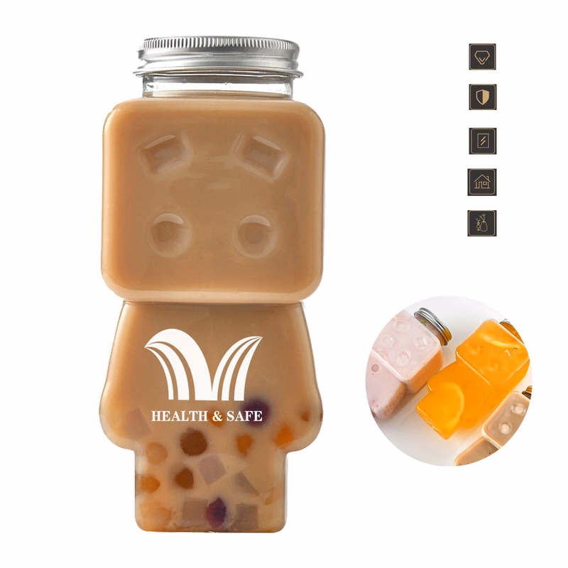 Food Grade Transparent Pet Juice Drink Puppet Plastic Bottle