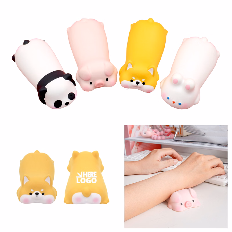 Cute Ergonomic PU Wrist Rest for Computer and Mouse Use