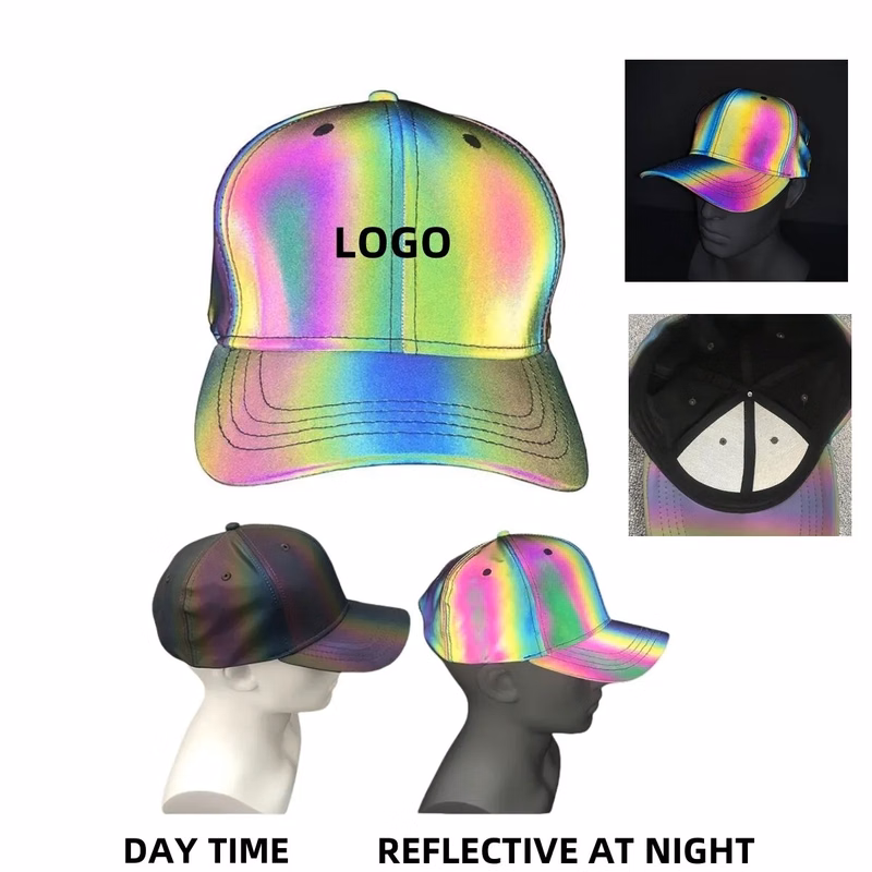 Rainbow reflective cap