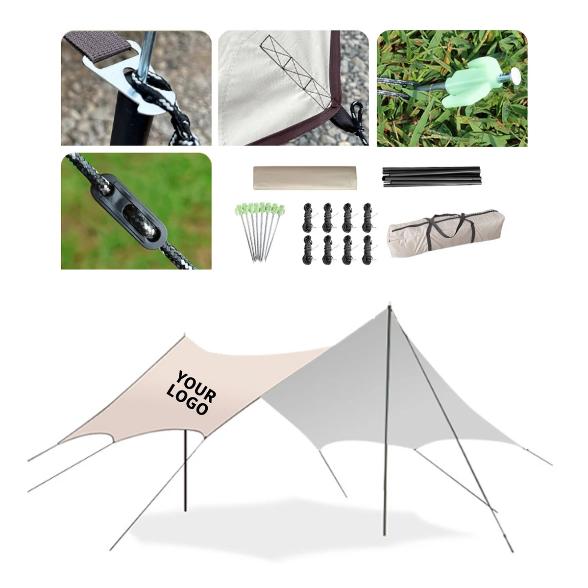 Silver Coated Blackout Polyester Tarp 1