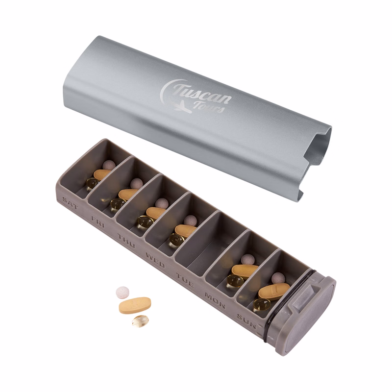 In Transit Travel Weekly Pill Organizer Box