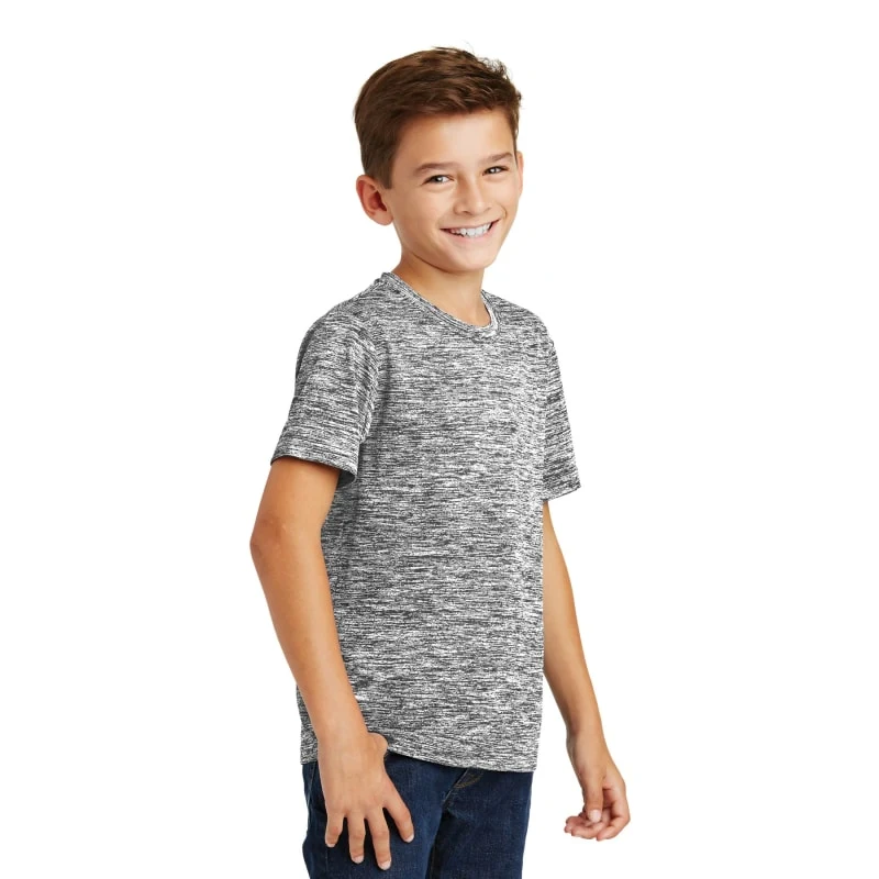 Sport-Tek Youth PosiCharge Electric Heather Tee. 1