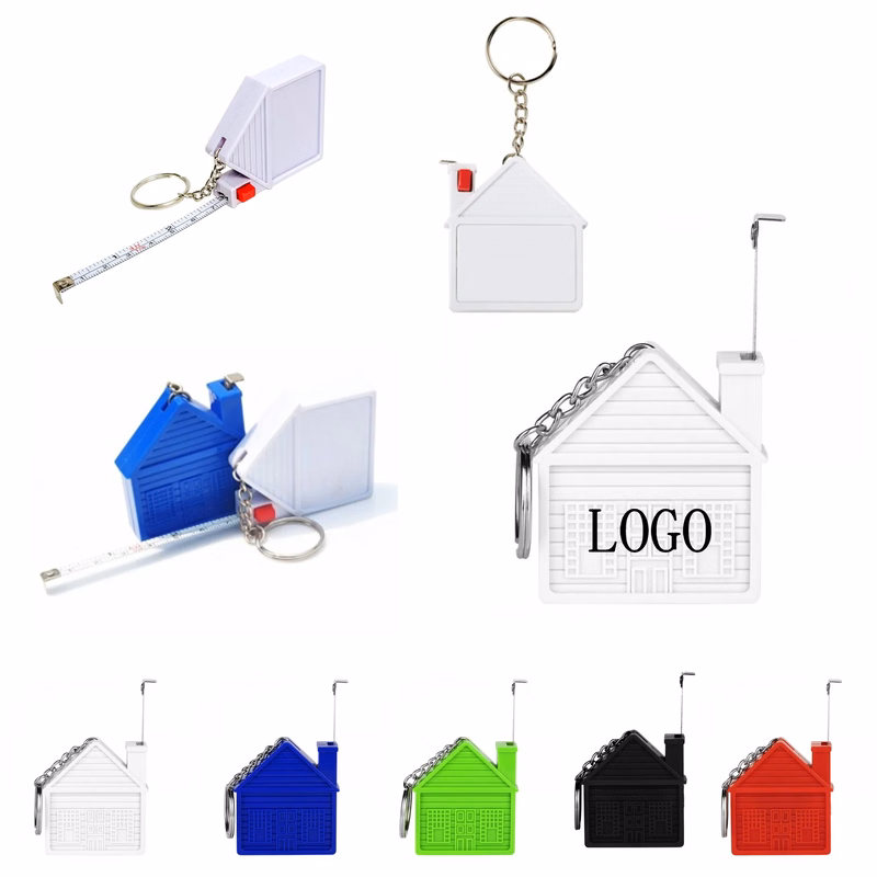 House Measuring Tape Keychain