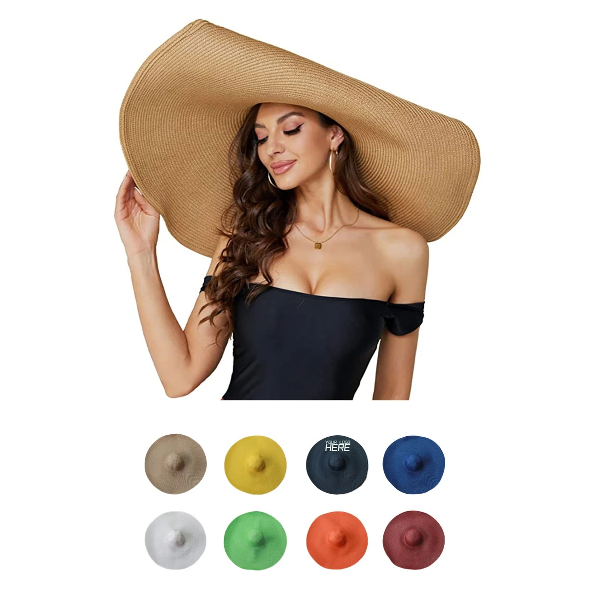 Oversized Straw Hat 1