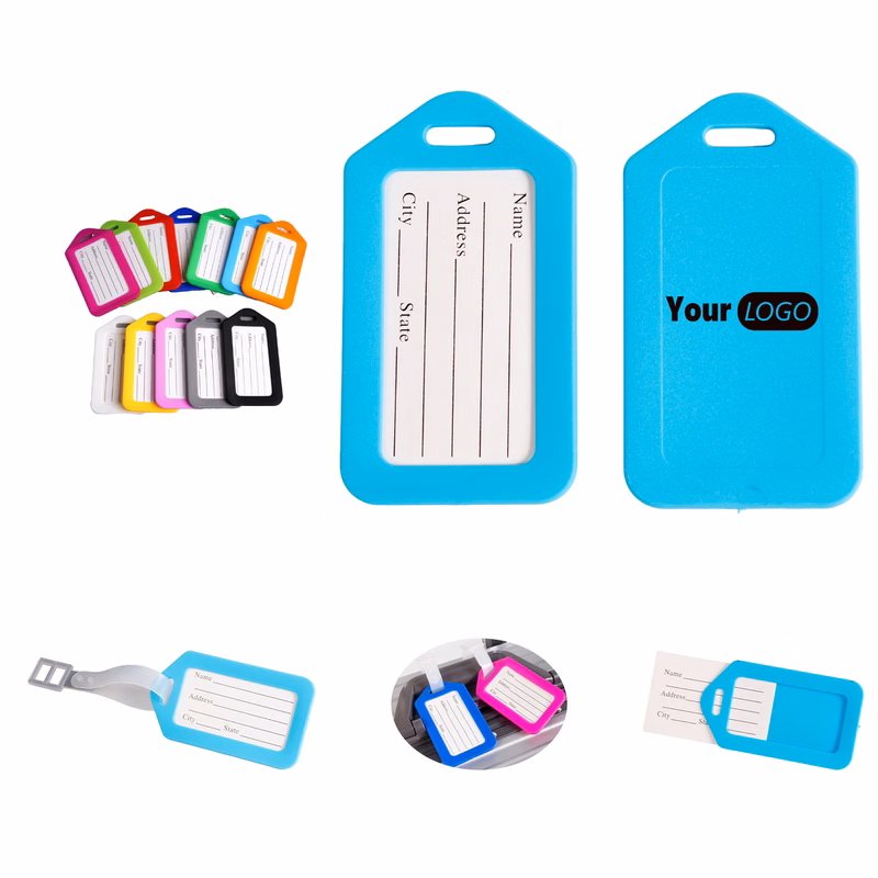 3.4 x 2.0 Inch Plastic Luggage Identifier Tag