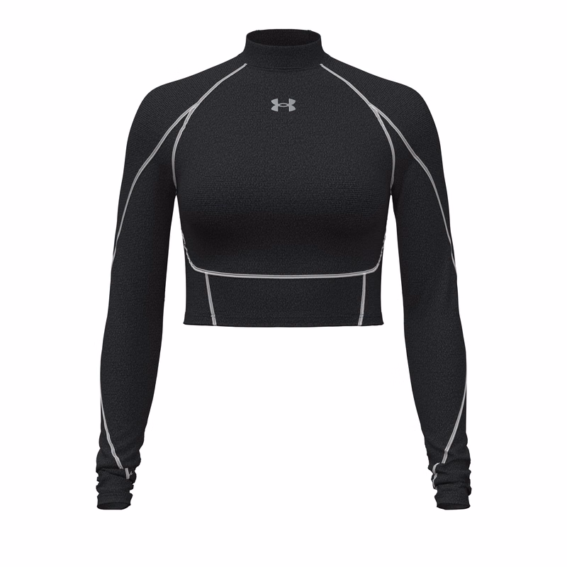 HeatGear Elite Women's Crop Mock Long Sleeve