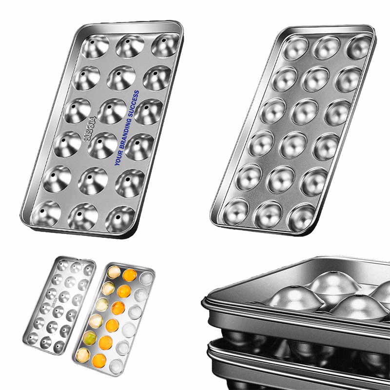 304 Stainless Steel Ice Cube Mold Sphere Ice Tray