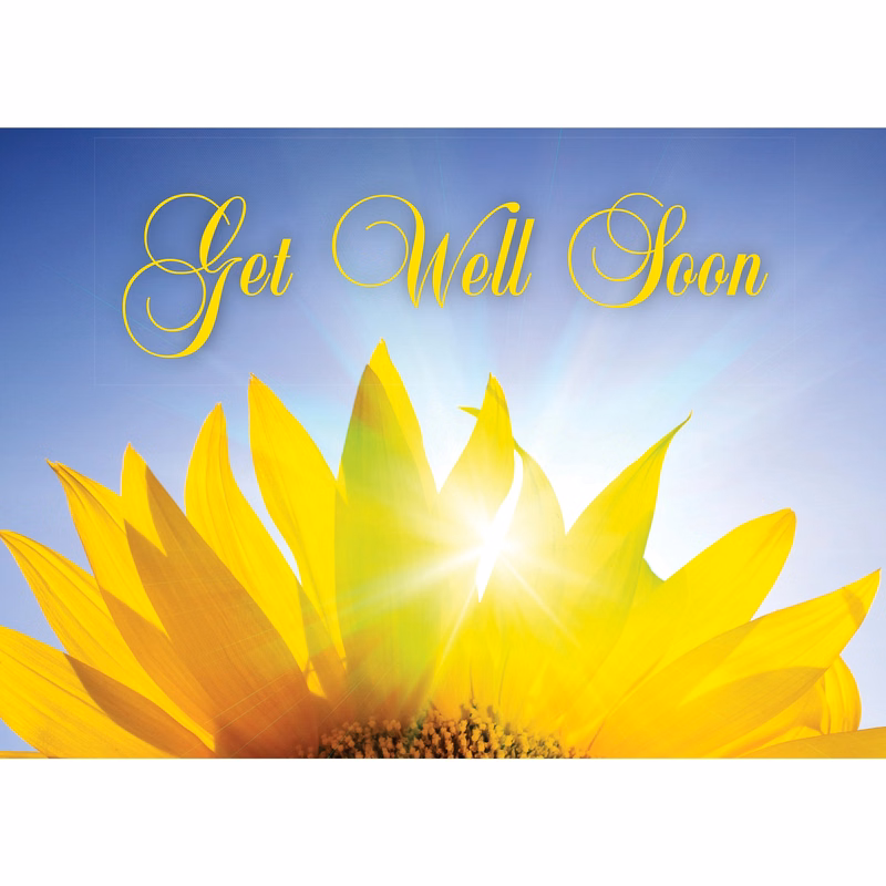 Radiant Petals Get Well Cards