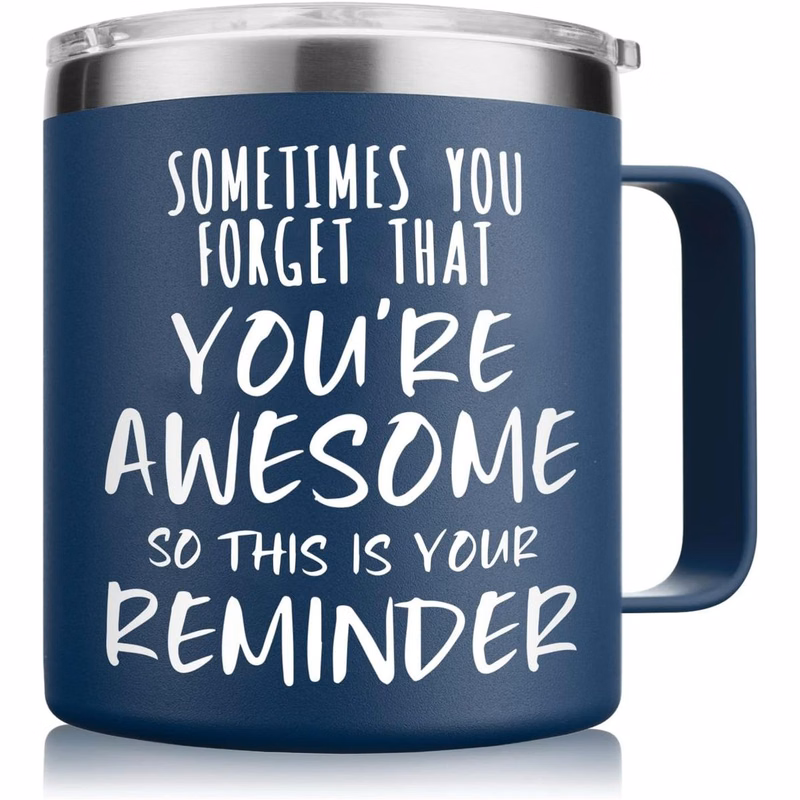 Coffee Mugs 14oz Stainless Steel Tumbler With Lid