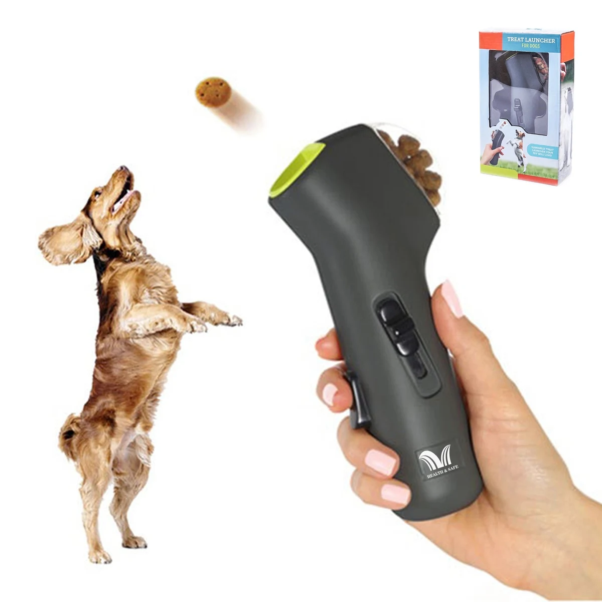 Pet Treat Launcher Training Dog Food Catapult Auto 1