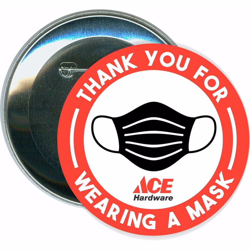 Thank You for Wearing a Mask, COVID-19, Coronavirus Button