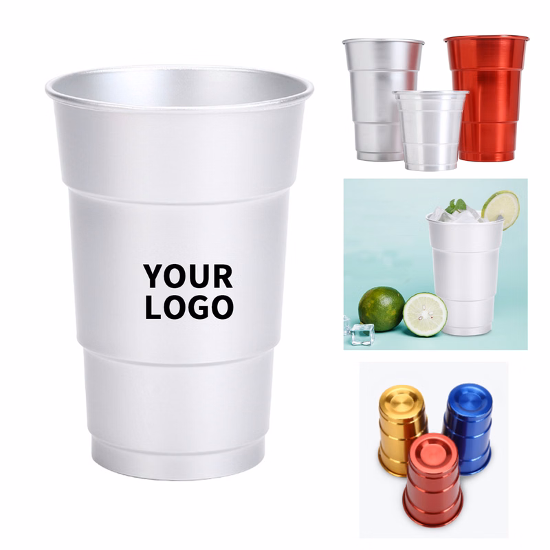 16 Oz Aluminum Drinking Cup With Oxidized Finish