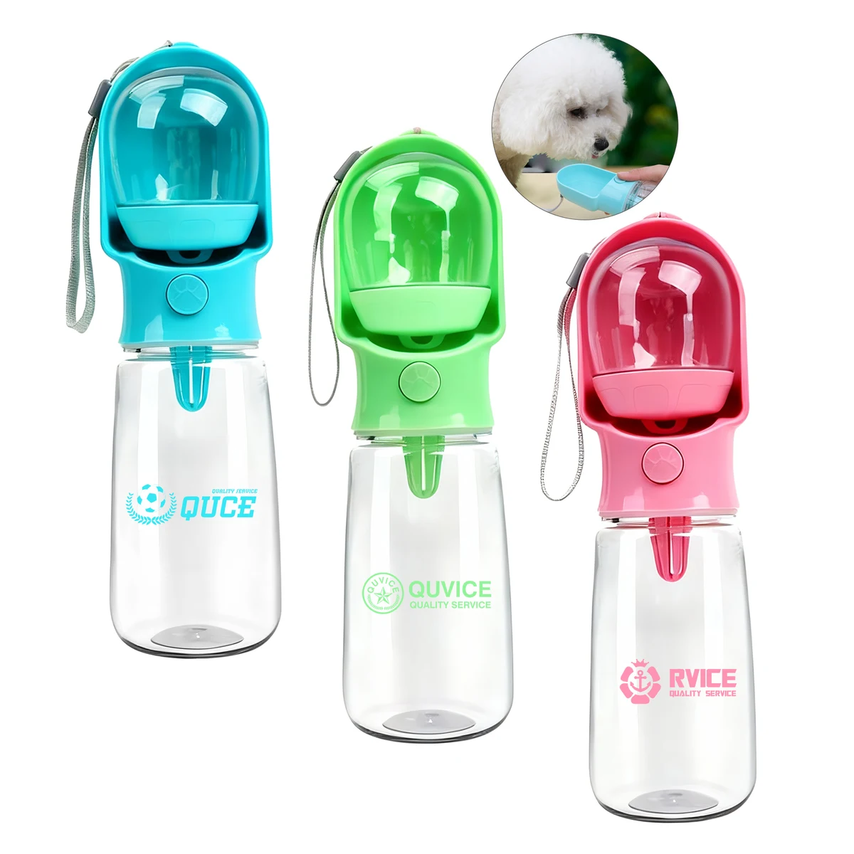 2-In-1 Portable Dog Water Bottle with Food Container 1