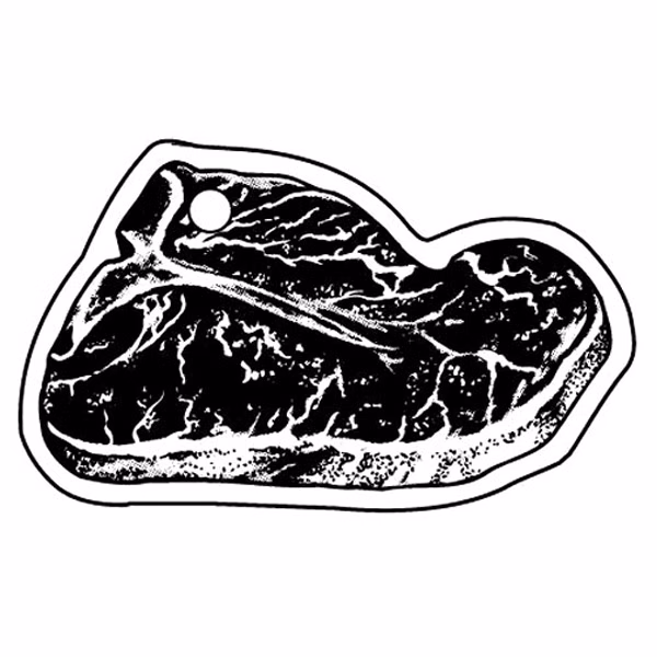 T-Bone Steak Key Tag - Spot Color