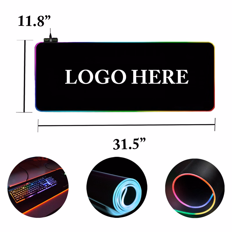3mm RGB LED Gaming Mouse Pad