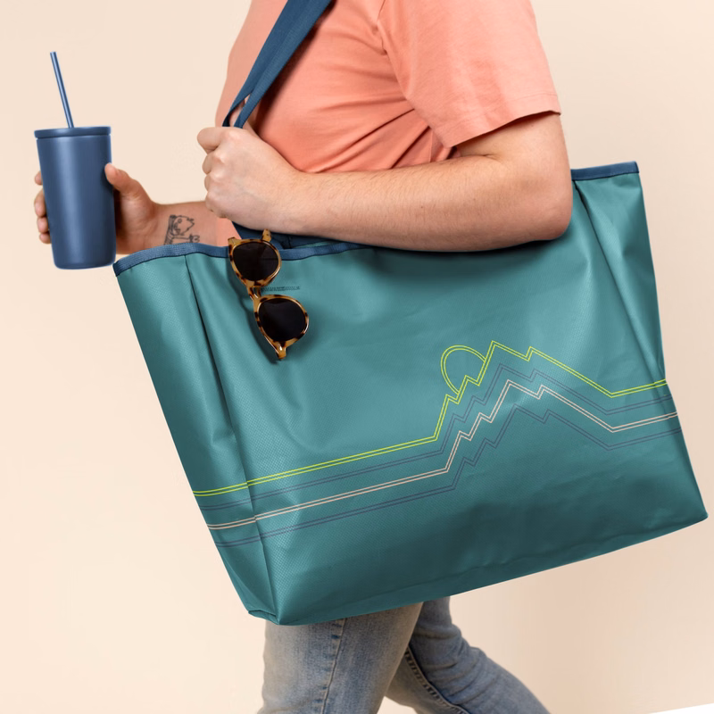 ALL DAY TOTE - TARPAULIN 4CP SS ONE LOCATION IMPRINT - LARGE