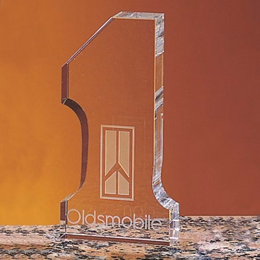 #1 OPTICAL CRYSTAL PAPER WEIGHT