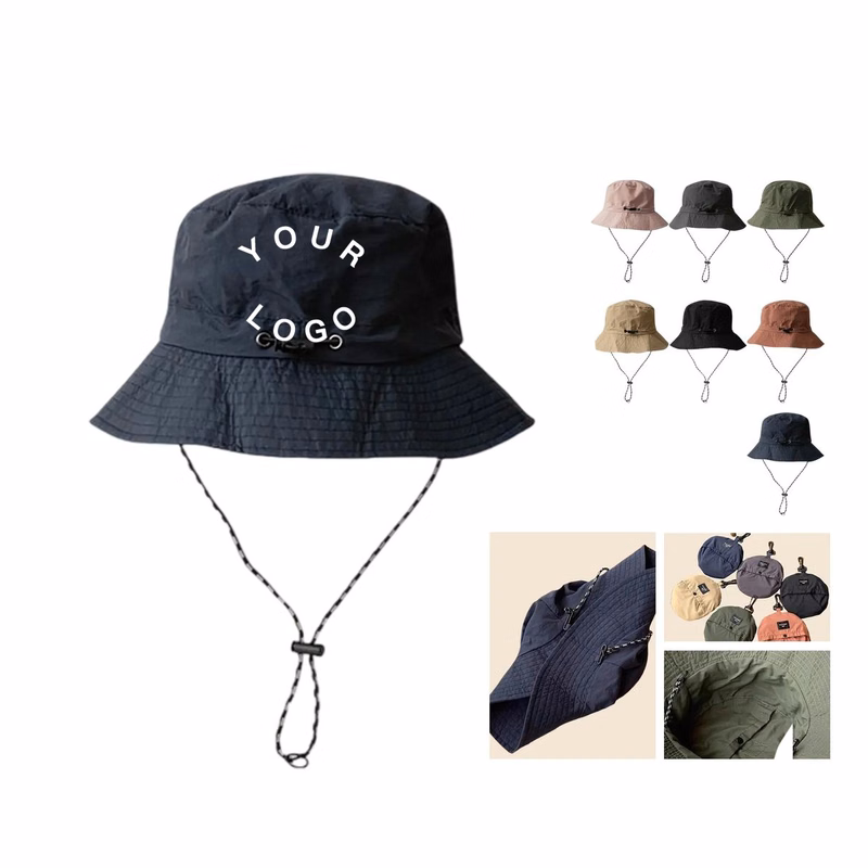 Lightweight Polyester Fishermans Hat with Detachable Brim