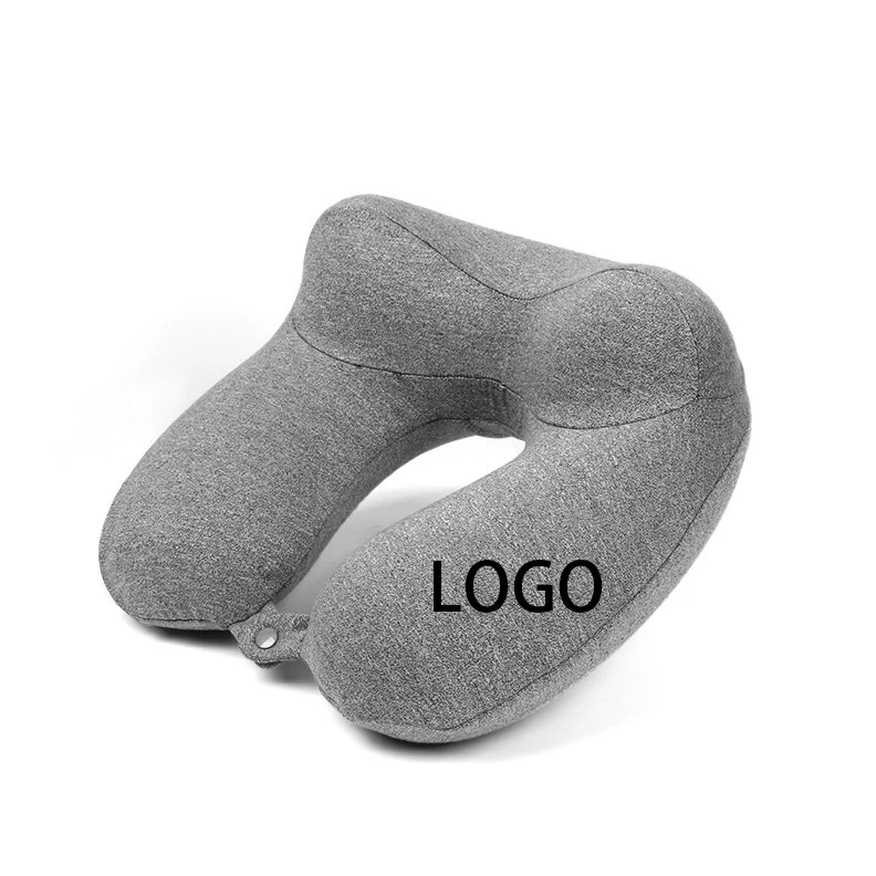 Inflatable U-Shaped Travel Neck Pillow with Elevated Neck Support 1