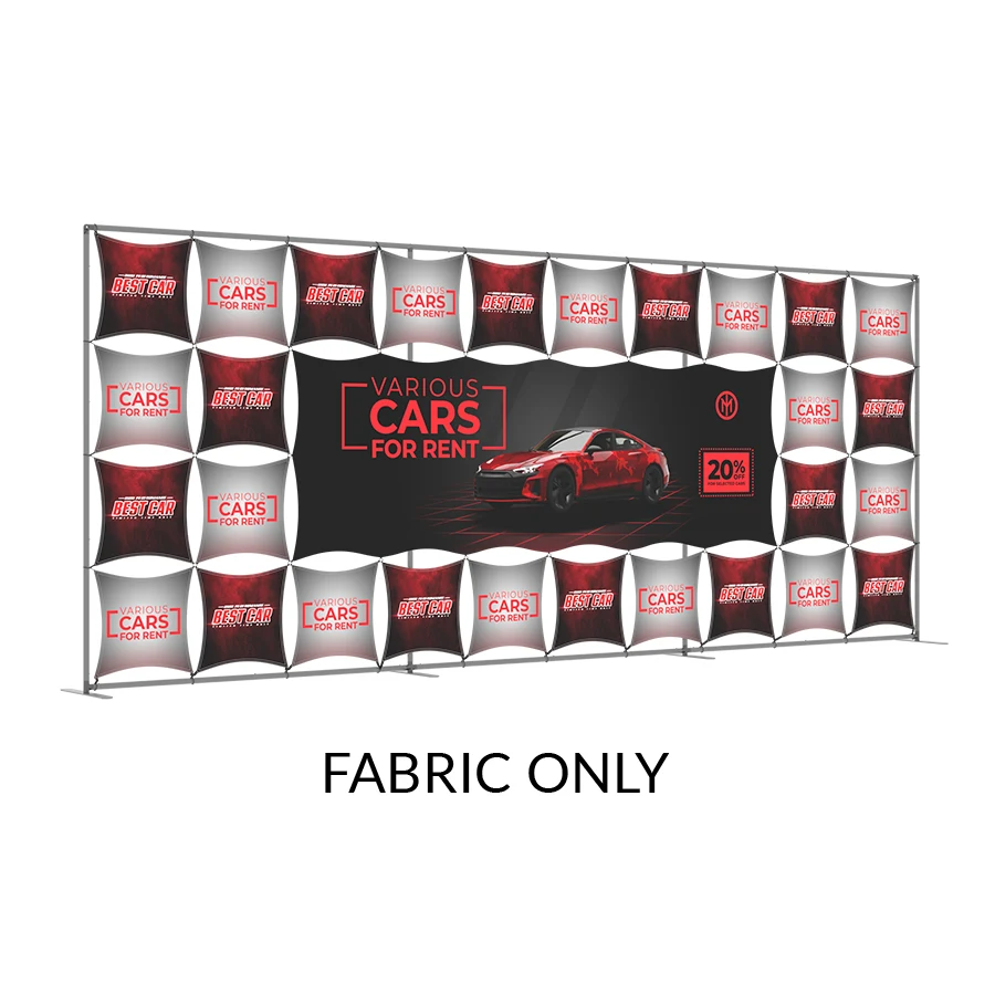 20' x 8' Modular Grid Display - Fabric Only 1