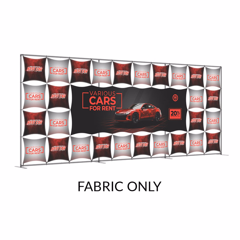 20' x 8' Modular Grid Display - Fabric Only