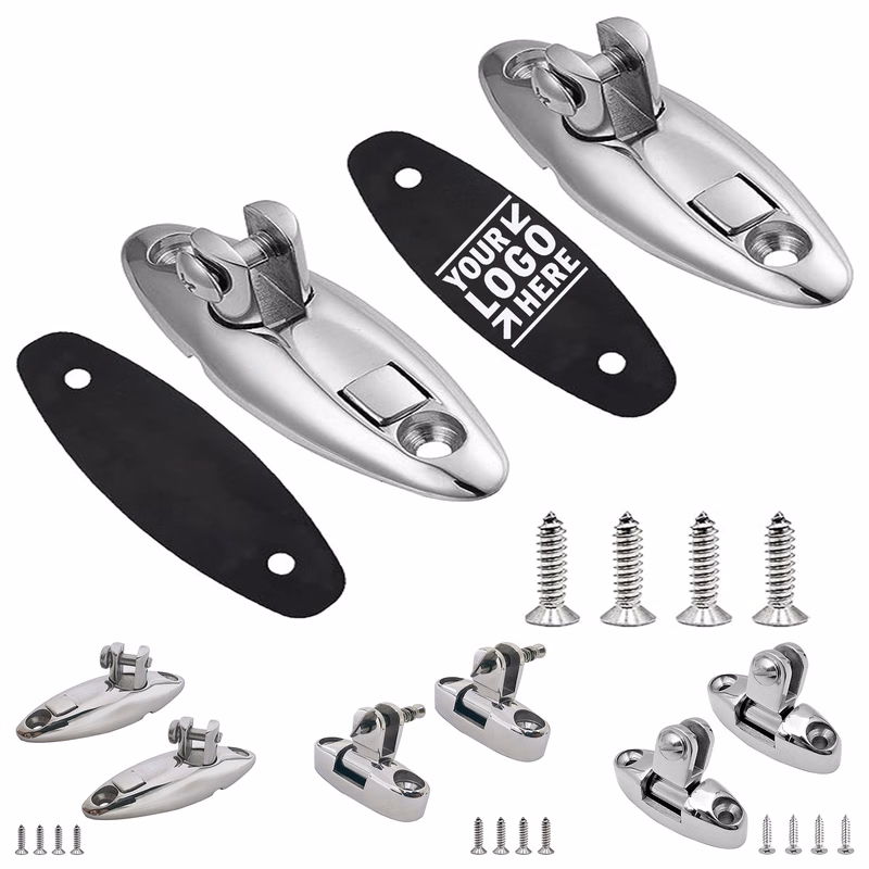 Release Bimini Top Swivel Hinge 316 Stainless Steel Deck Side Mount Marine Hardware With Screw