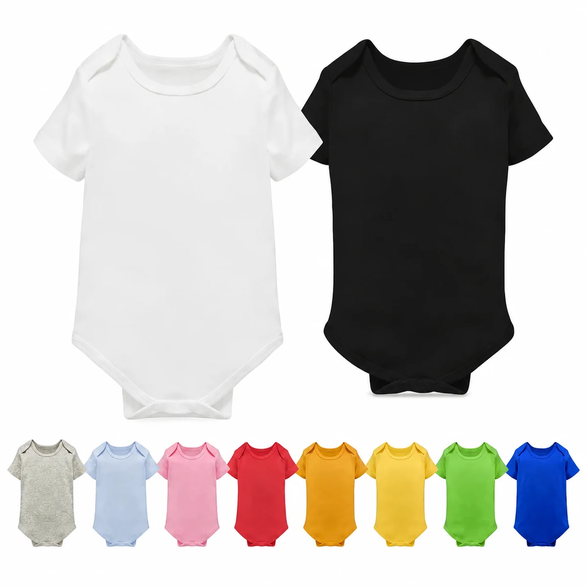 Infant Cotton Short Sleeve Romper Onesie 1