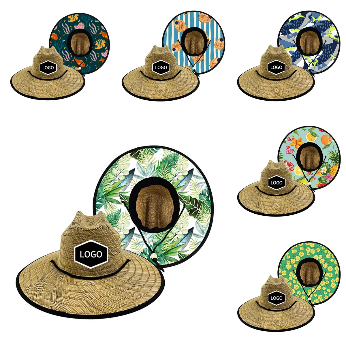 Customized Sun Protection Straw Hat 1