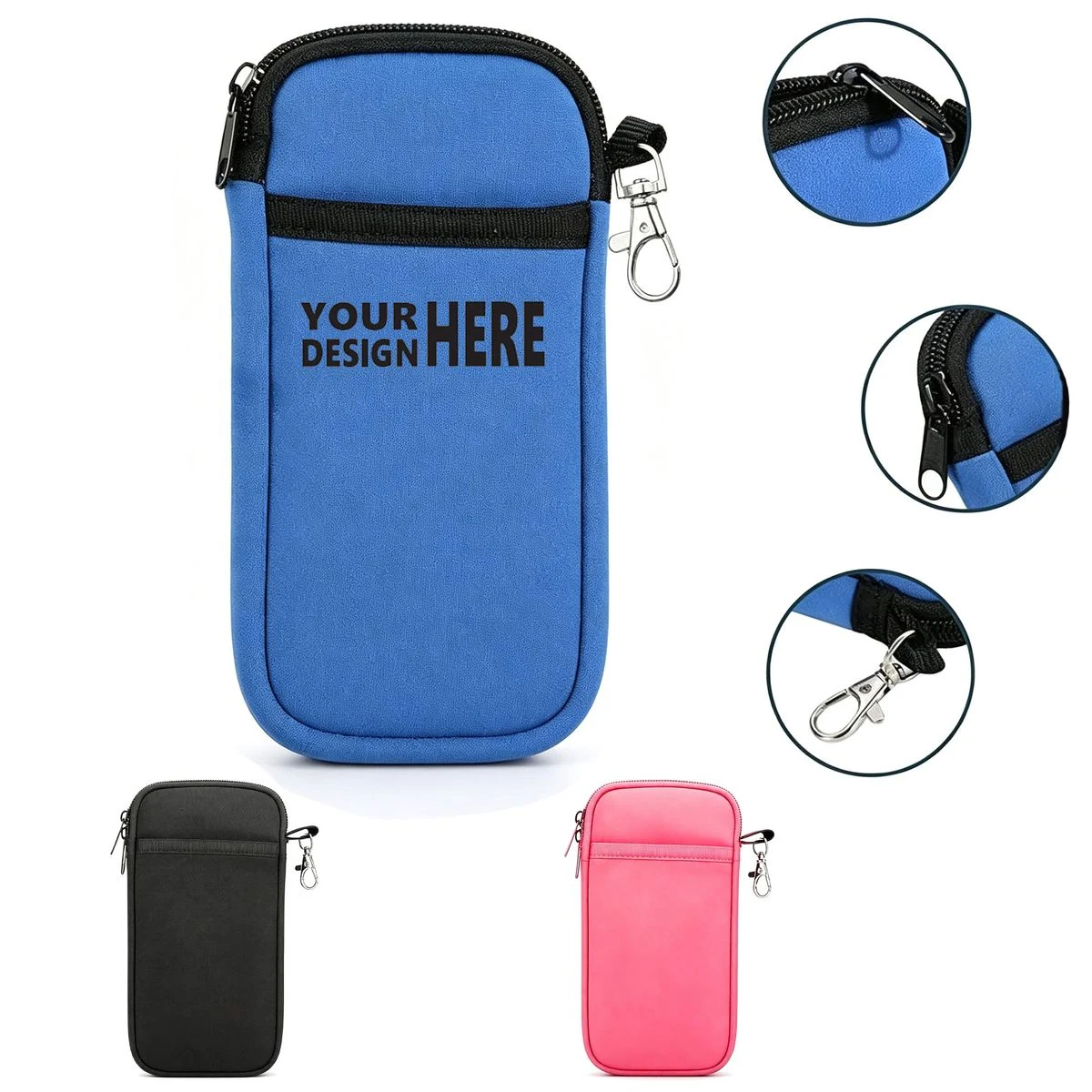 Neoprene Zipper Eyeglasses Pouch 1