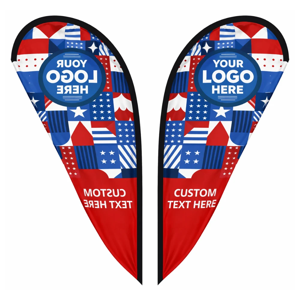 11 ft Replacement Tear Drop Double Sided Flag (Fabric Only) 1