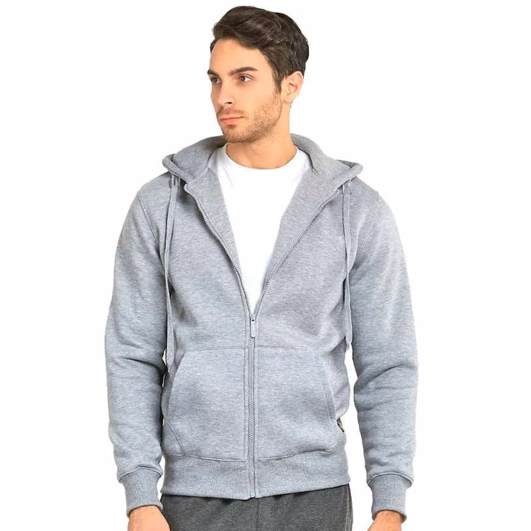 Men's Heavy Weight Zipper Hoodies Gray 3X