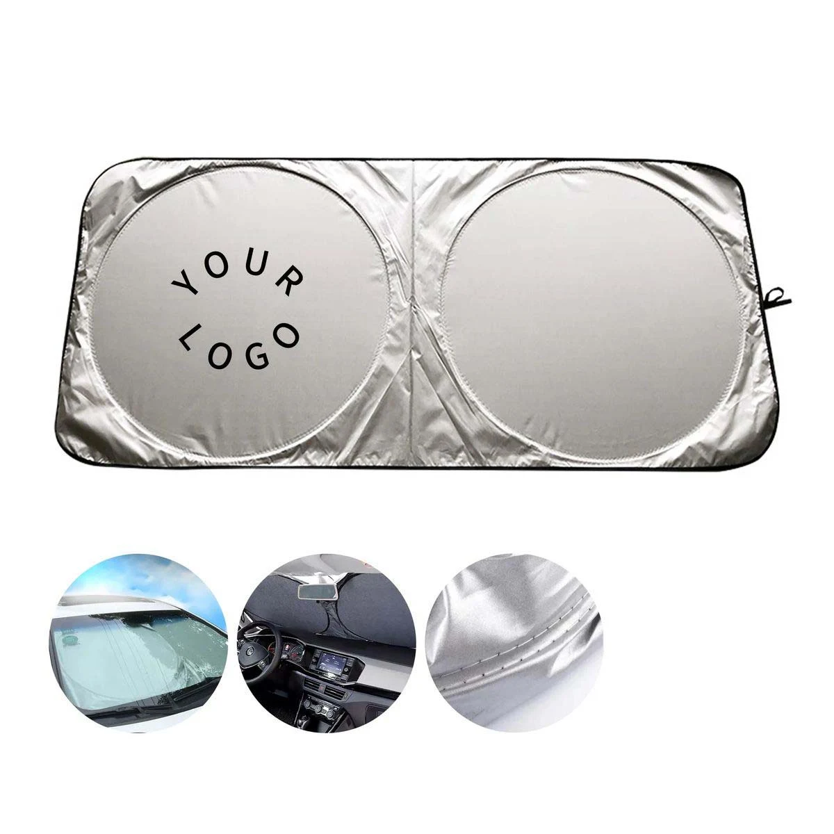 Reflective Car Sunshade 59x27 Inches Durable 1