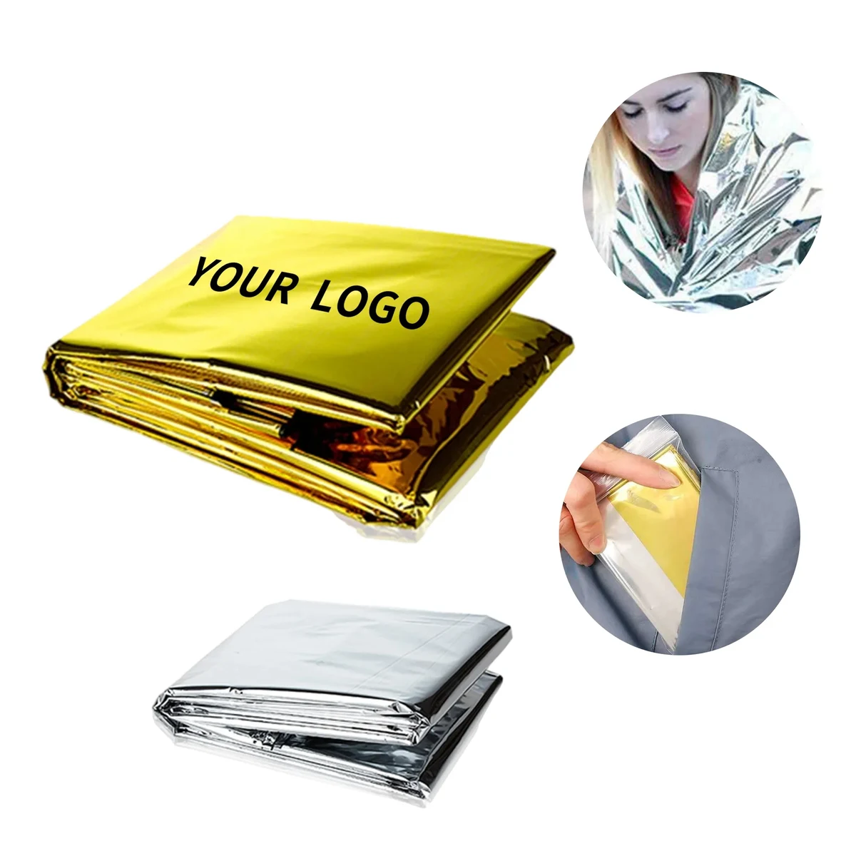 MOQ 50 PET Emergency Blanket 1