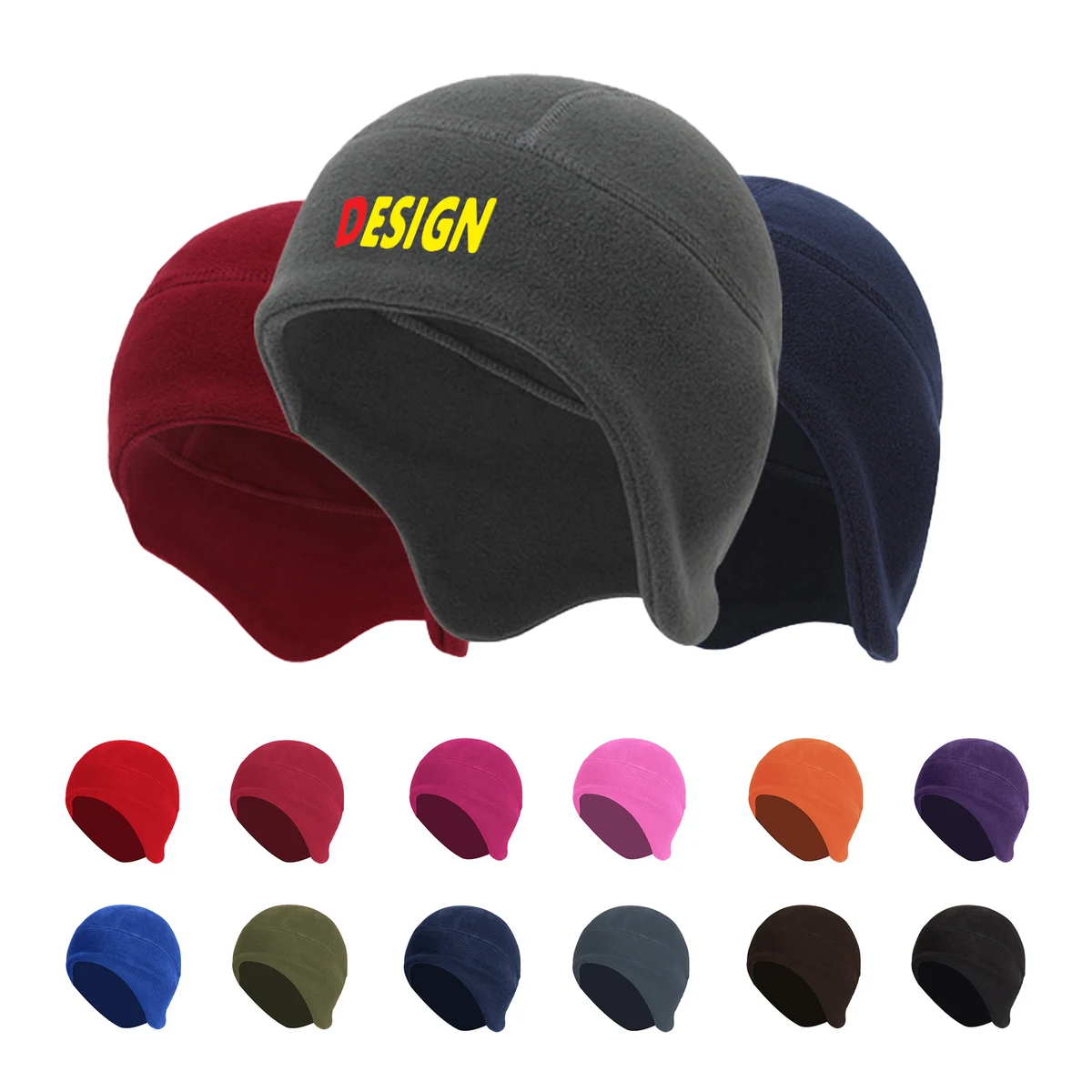 MOQ50 Polar Fleece Earmuff Cycling Cap 1
