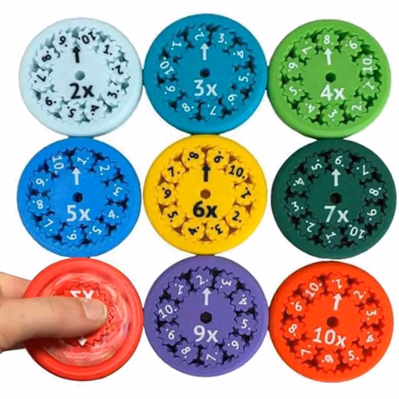 Math Fidget Spinners Set Of Nine