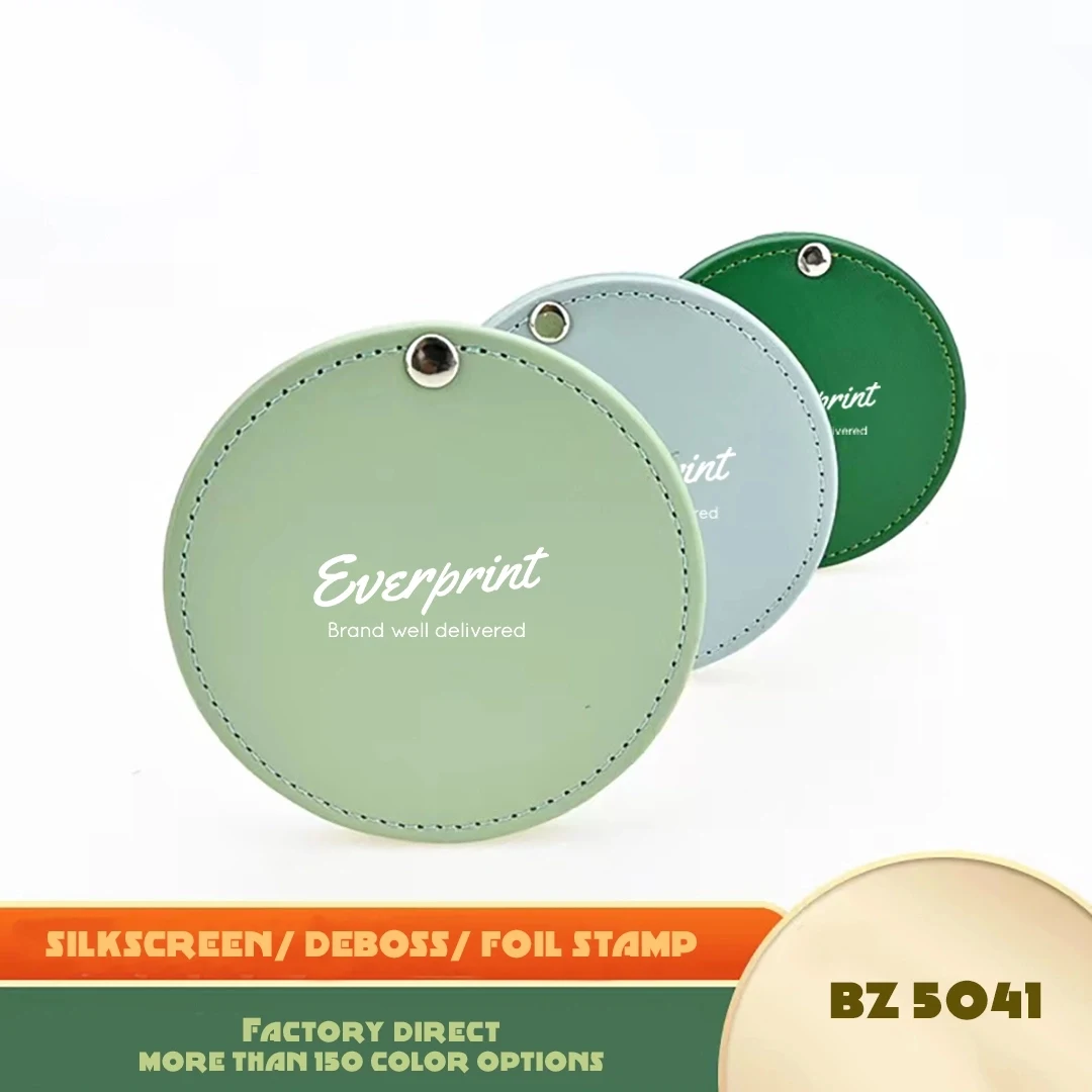 Miss Swipe Round PU Leather Compact Mirror 1