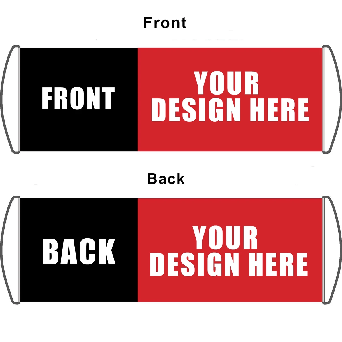Advertising Hand Pulled Flag MOQ 50PCS 1