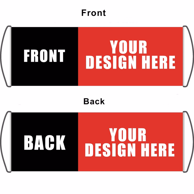 Advertising Hand Pulled Flag MOQ 50PCS
