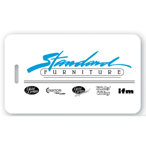 Screen Printed Poly Write-On Tag (2.625"x4.5") Rectangle 1