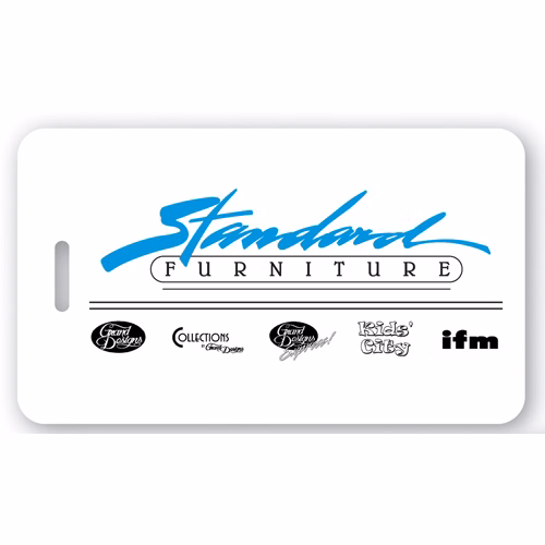Screen Printed Poly Write-On Tag (2.625"x4.5") Rectangle