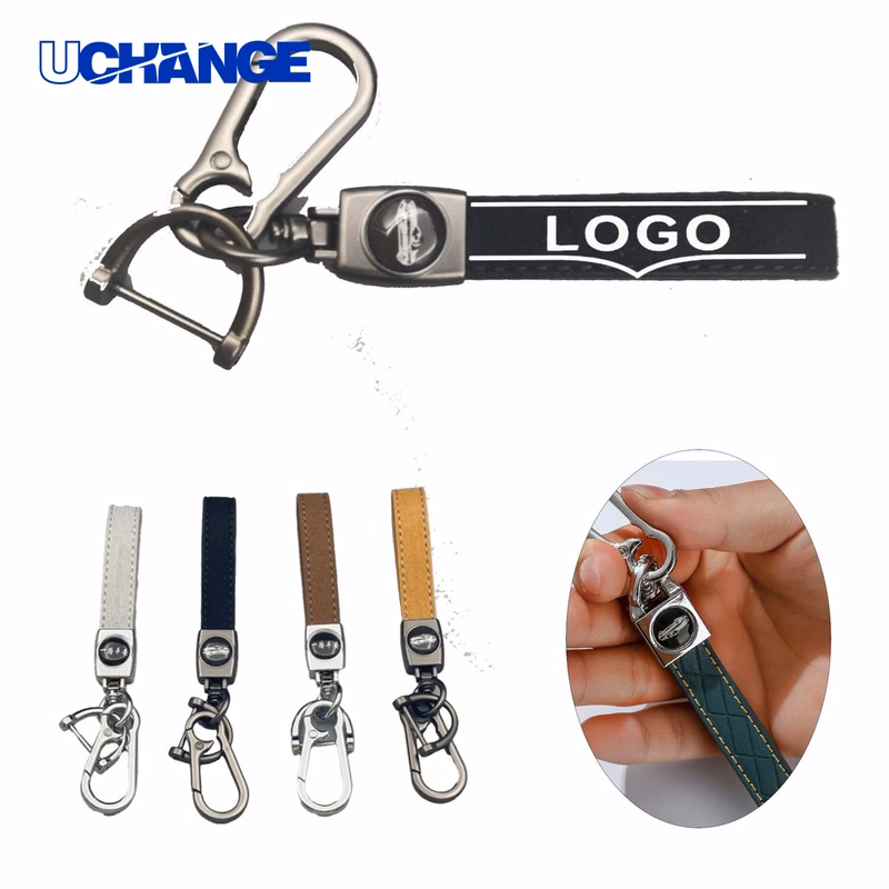 Suede Car Keychain