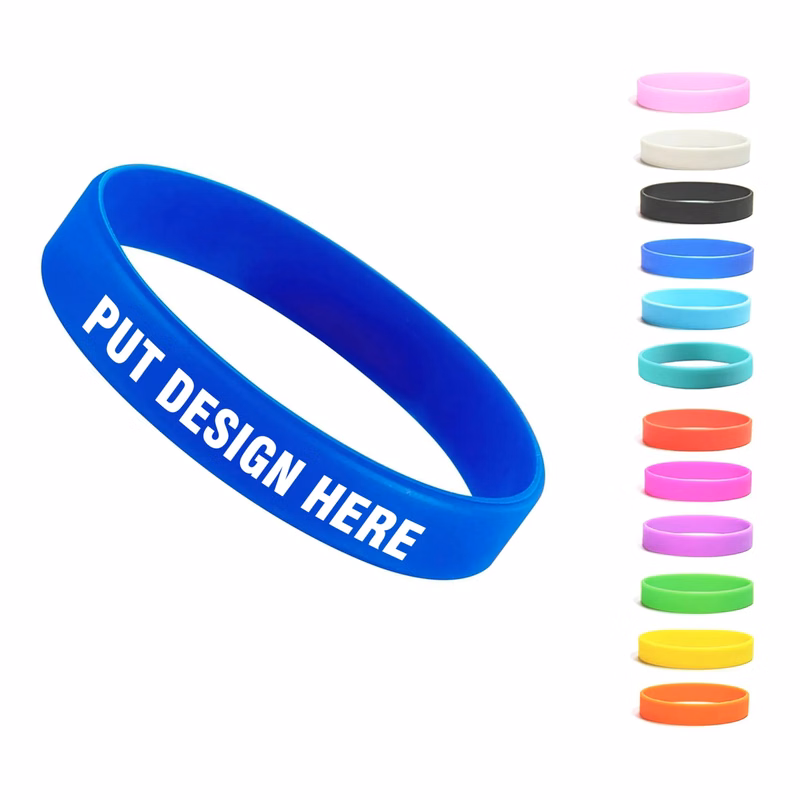 Silicone Wristband MOQ 100 pcs