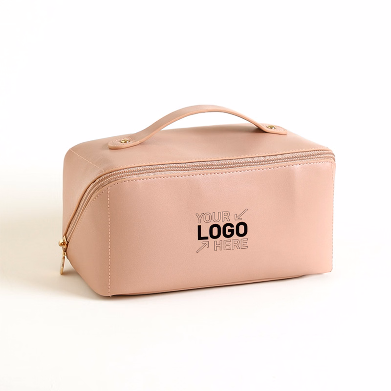 Pu Cosmetic Bag With Handle