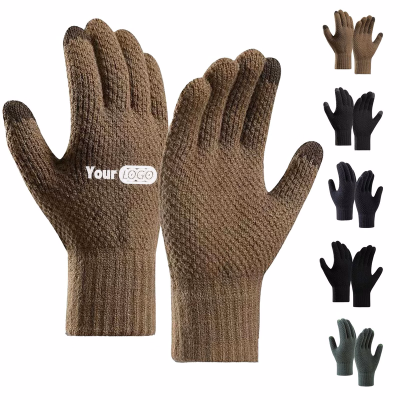 Men's Warm Touchscreen Knit Gloves