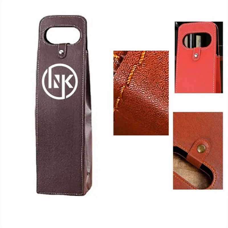 Single Red Wine Bottle Tote Bag