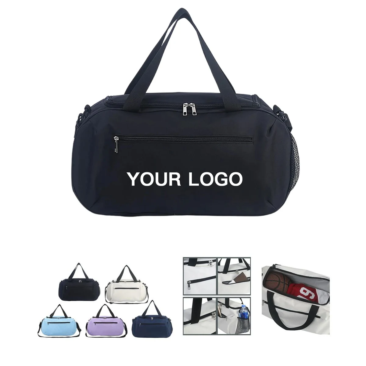 Oxford Fitness Bag with Hand and Shoulder Straps 1